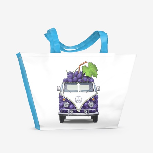 Пляжная сумка «Виноградный фургон»