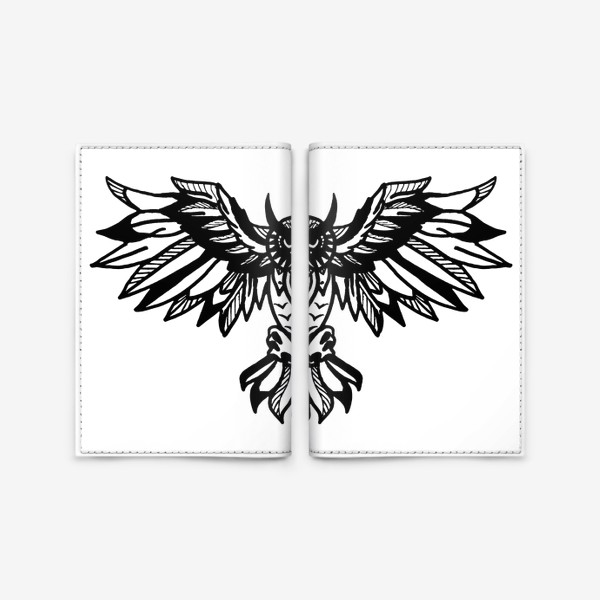 Обложка для паспорта «Грозная сова»