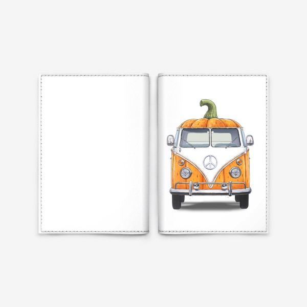 Обложка для паспорта «Тыквенный фургон»