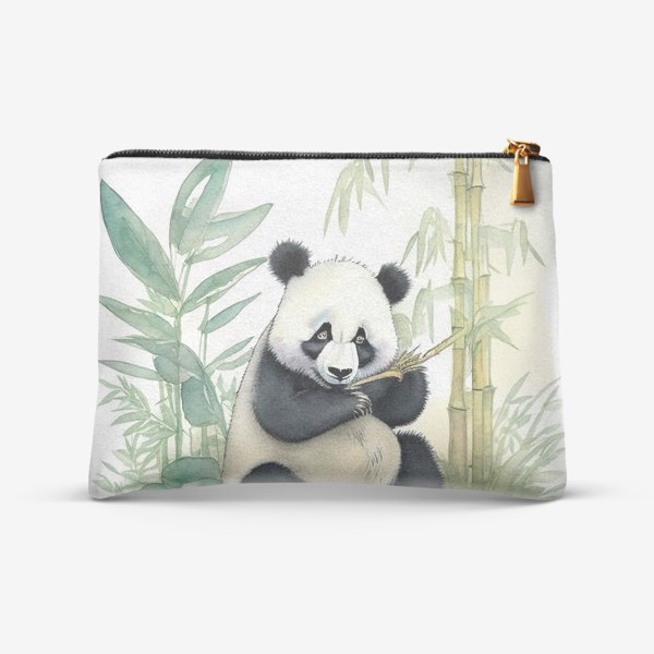 Косметичка «Панда лакомится бамбуком»