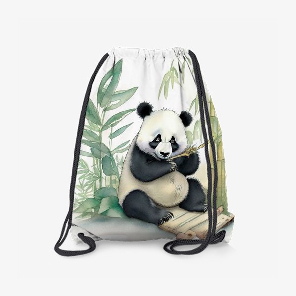 Рюкзак «Панда лакомится бамбуком»