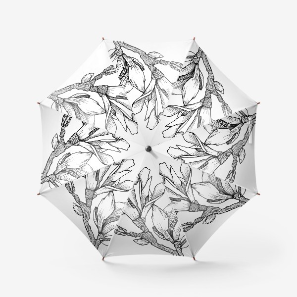 Зонт «Ветка магнолии»