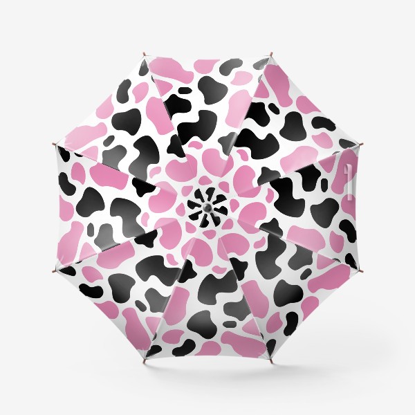 Зонт «Принт розовые и черные пятна»