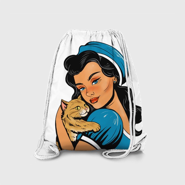 Рюкзак «Девушка с котом»