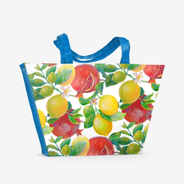 Пляжная сумка «Лимоны и Гранаты»