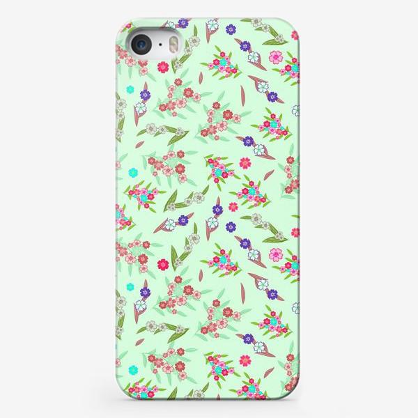 Чехол iPhone «Цветы и веточки »