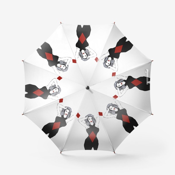 Зонт «Дама бубновая»