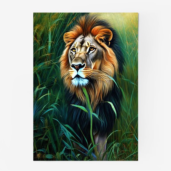 Постер «Лев в джунглях»