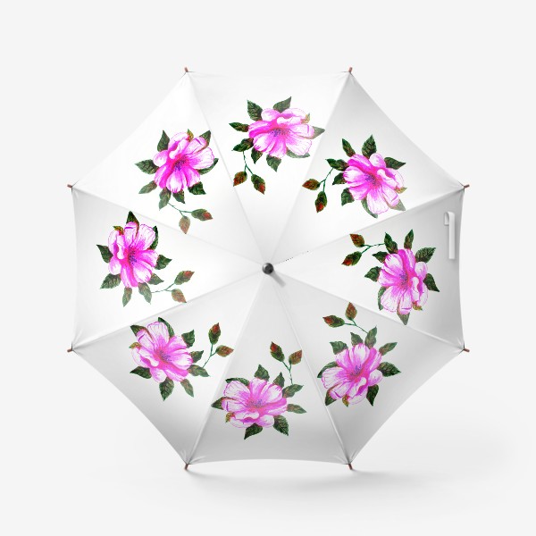Зонт «Розовый шиповник»