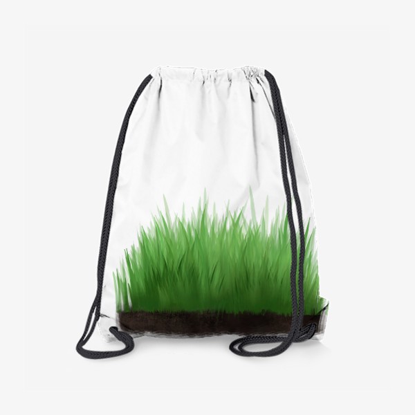 Рюкзак «Кусок зеленого газона, весенняя трава, оригинальный растительный принт»
