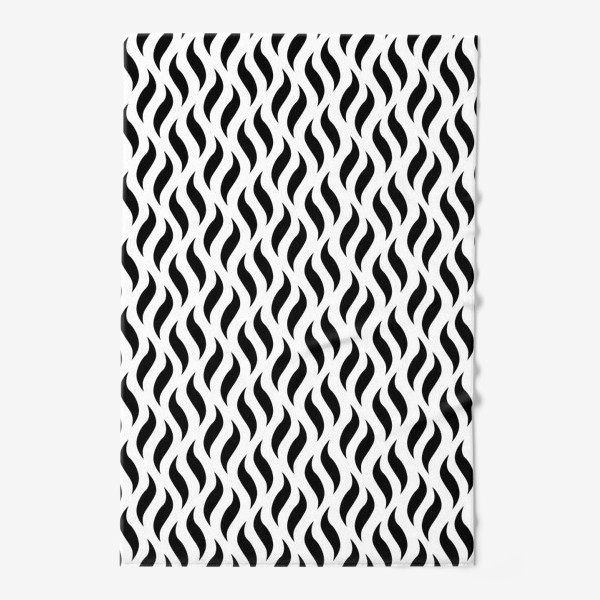 Полотенце «Черно-белый графический паттерн»