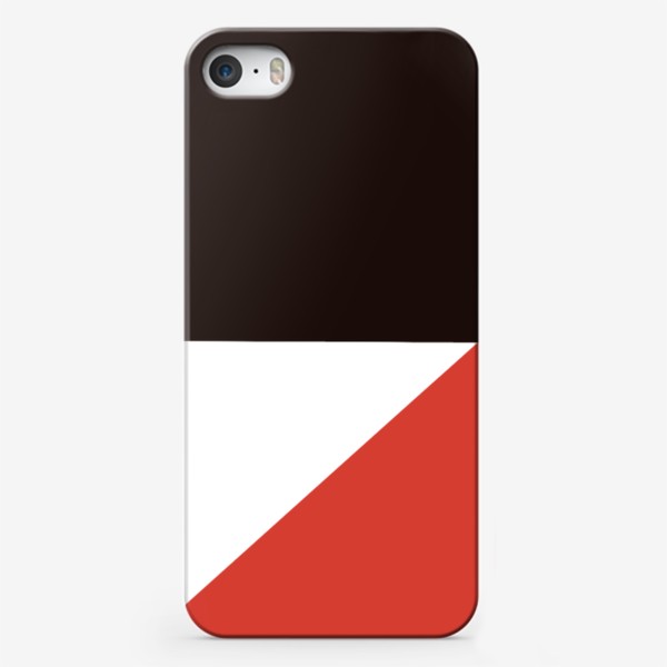 Чехол iPhone «Абстрактный узор № 11 Человек красный чёрный»