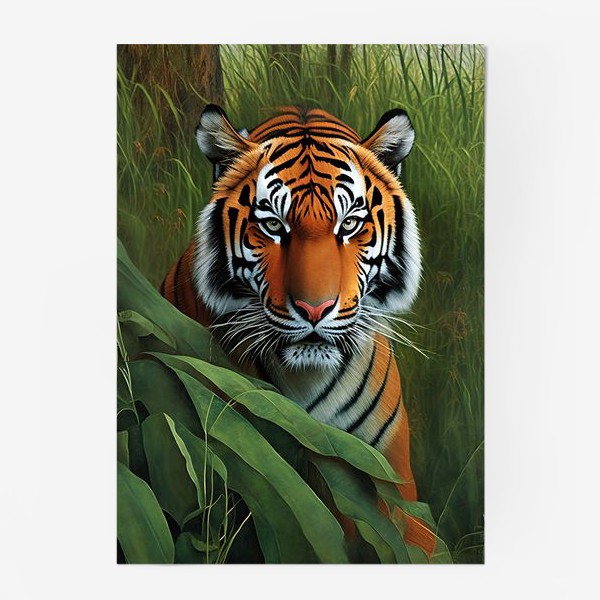 Постер «Тигр в зарослях»