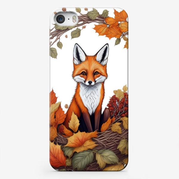 Чехол iPhone «Осенняя лисичка»
