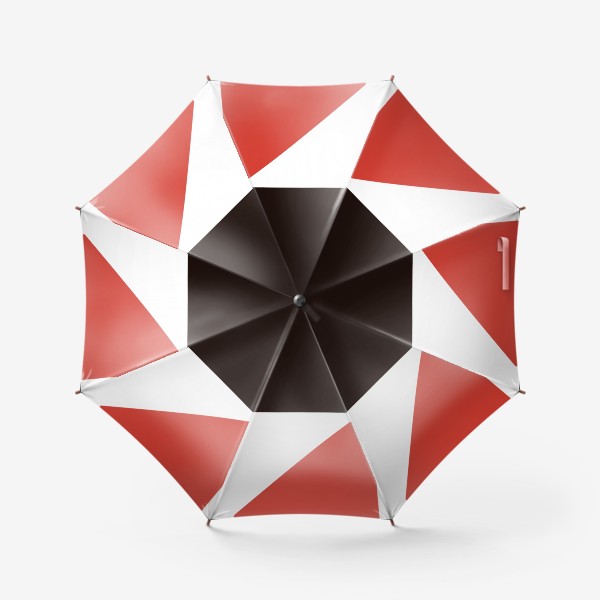 Зонт «Абстрактный узор № 11 Человек красный чёрный»