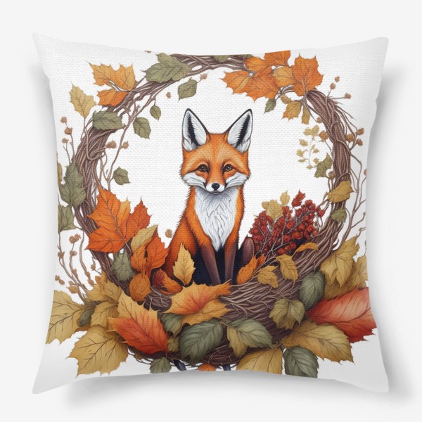 Подушка «Осенняя лисичка»