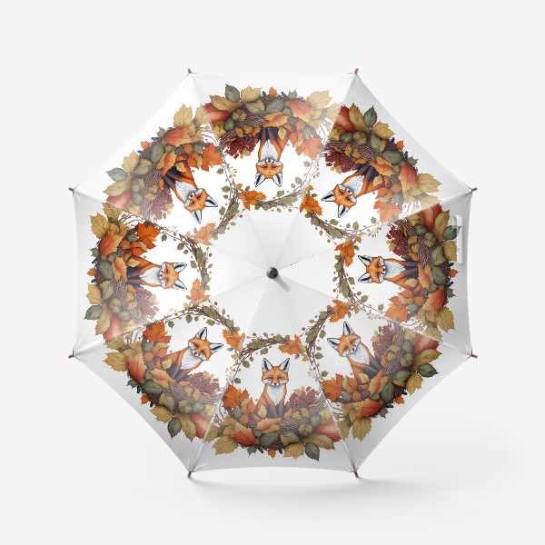 Зонт «Осенняя лисичка»