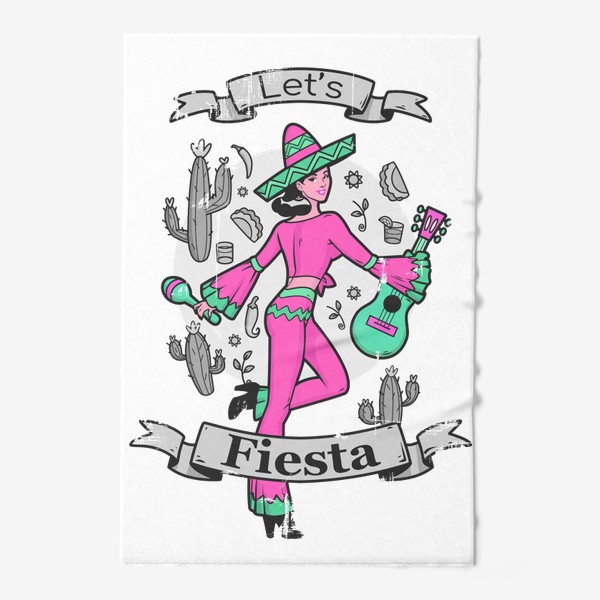 Полотенце «Мексика. Фиеста. Пинап девушка»
