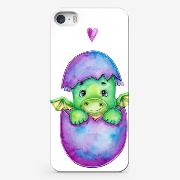 Чехол iPhone «Маленький Дракончик в яйце :)»