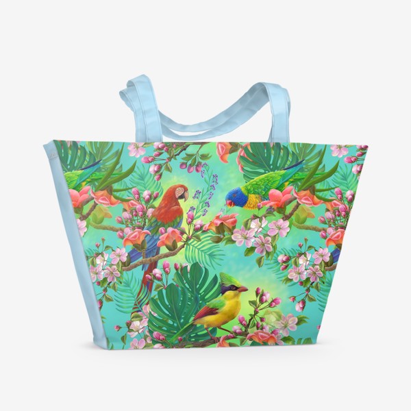 Пляжная сумка «Экзотические Птицы»