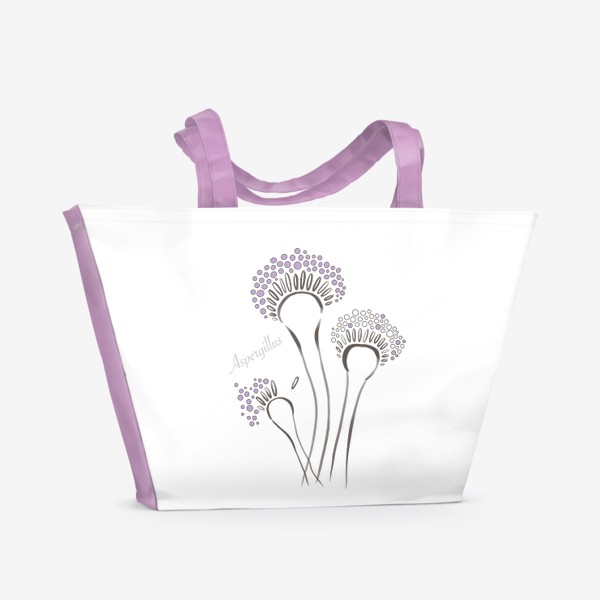 Пляжная сумка «Aspergillus фиолетовый»