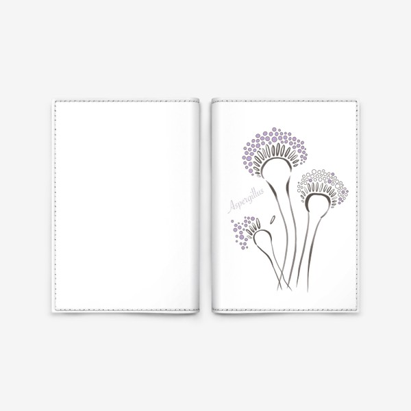 Обложка для паспорта «Aspergillus фиолетовый»