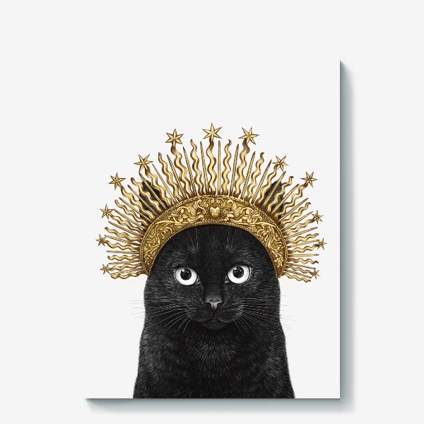Холст «Королева черных кошек»