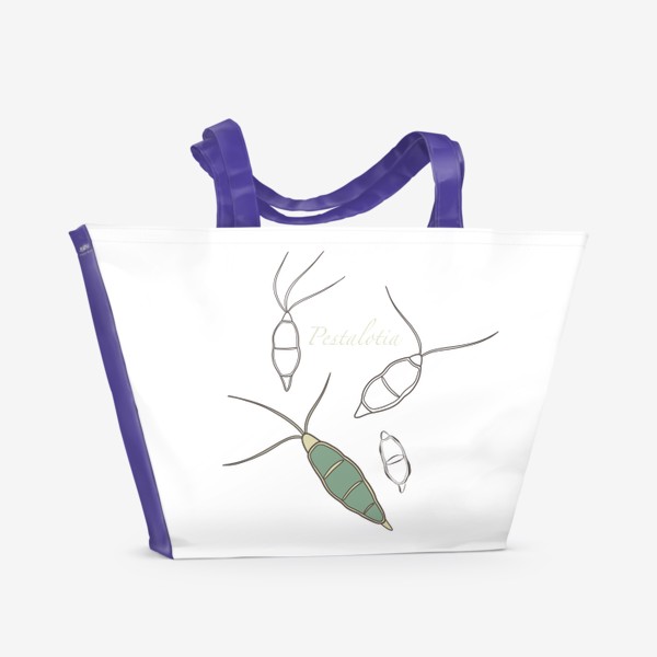 Пляжная сумка «Pestalotia зеленая»