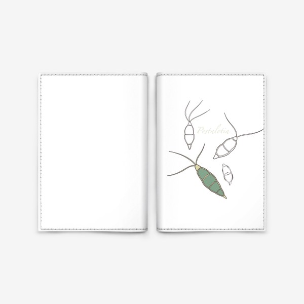 Обложка для паспорта «Pestalotia зеленая»