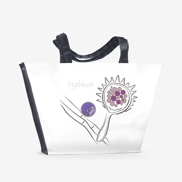 Пляжная сумка «Pythium цветной»