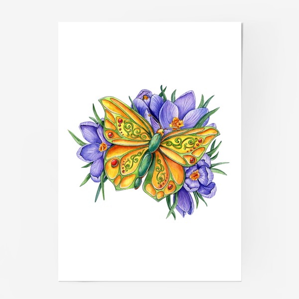 Постер «Ювелирная бабочка»