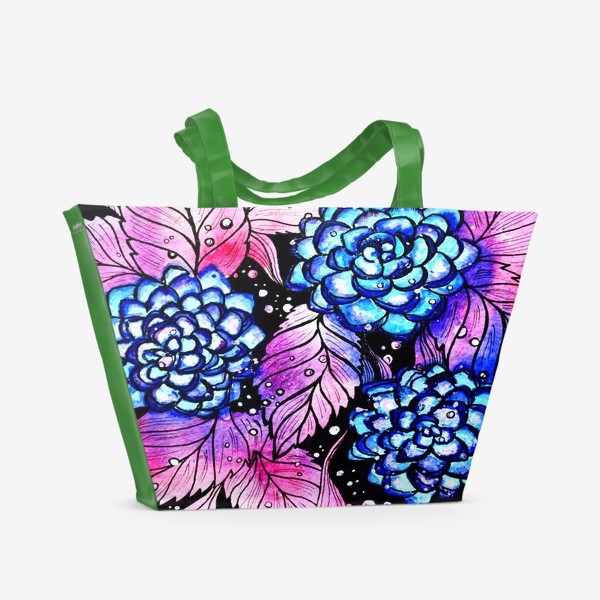Пляжная сумка «Волшебные цветы»