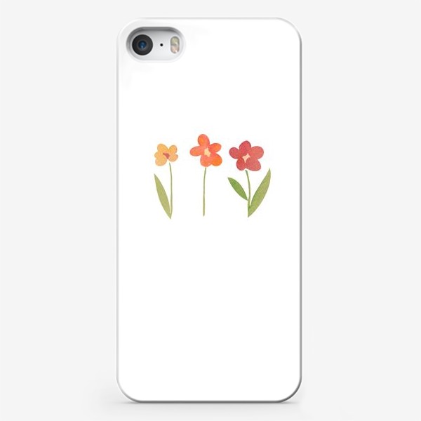 Чехол iPhone «Акварельные цветы»