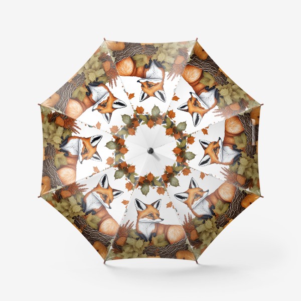 Зонт «Лисичка и осень»