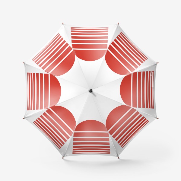 Зонт «Абстрактный узор № 15 Закат Япония красный»