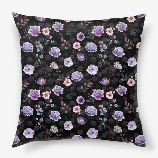 Подушка &laquo;Фиолетовые цветы&raquo;
