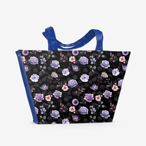 Пляжная сумка &laquo;Фиолетовые цветы&raquo;