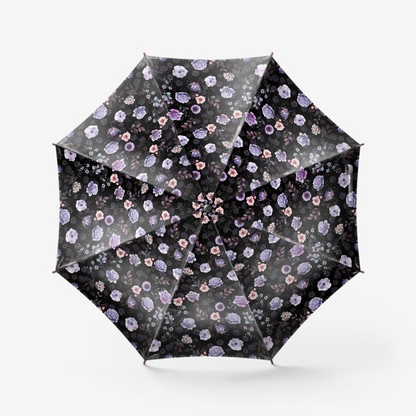 Зонт &laquo;Фиолетовые цветы&raquo;