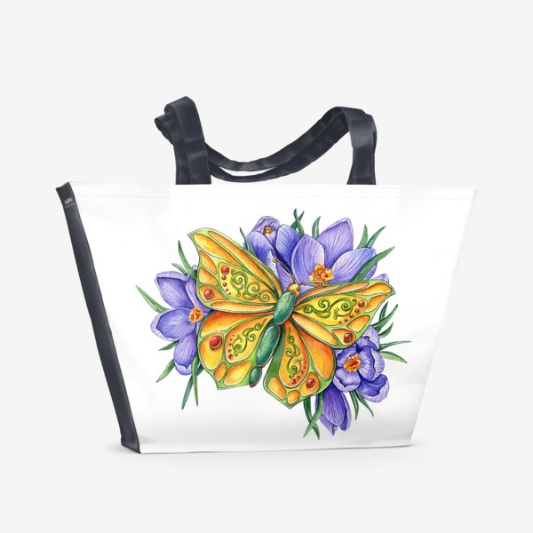 Пляжная сумка «Ювелирная бабочка»