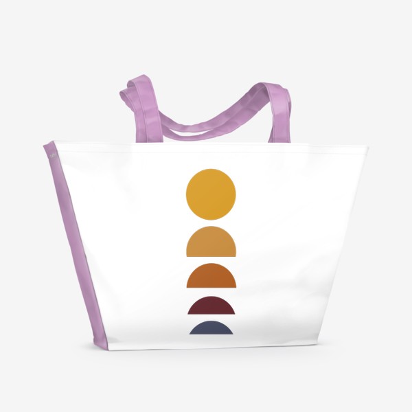Пляжная сумка «Минималистический закат солнца»