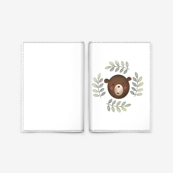 Обложка для паспорта «Медведь»