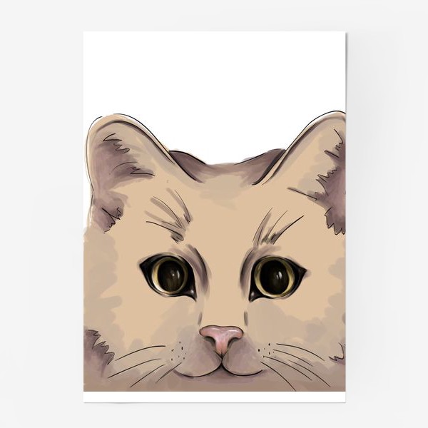 Постер «Милый кот. Глаза»