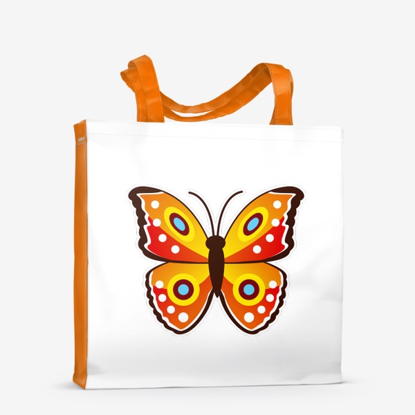 Сумка-шоппер «Оранжевая бабочка»