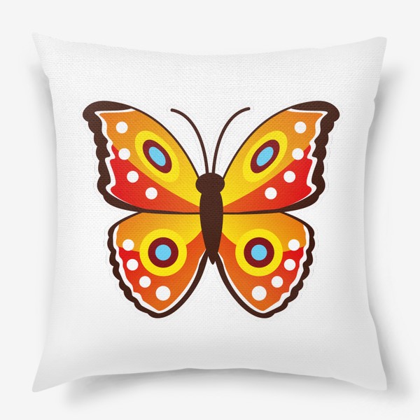 Подушка «Оранжевая бабочка»