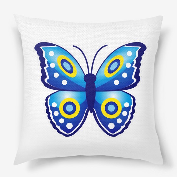 Подушка «Синяя бабочка»