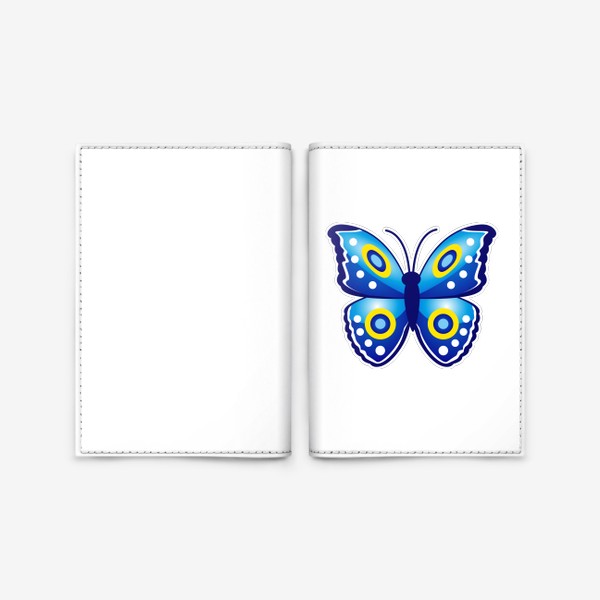 Обложка для паспорта «Синяя бабочка»