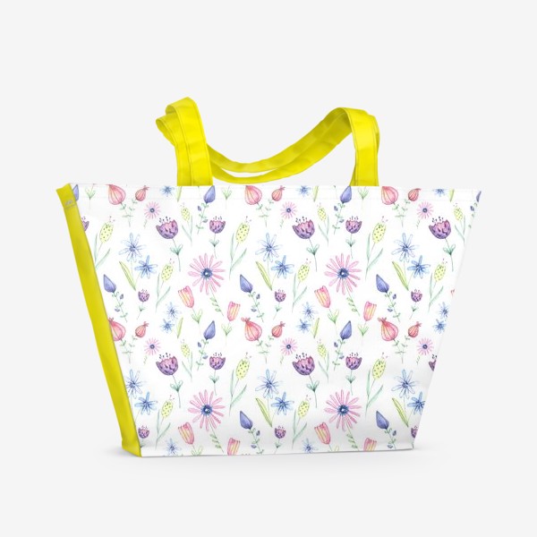 Пляжная сумка «Цветочный ковер»