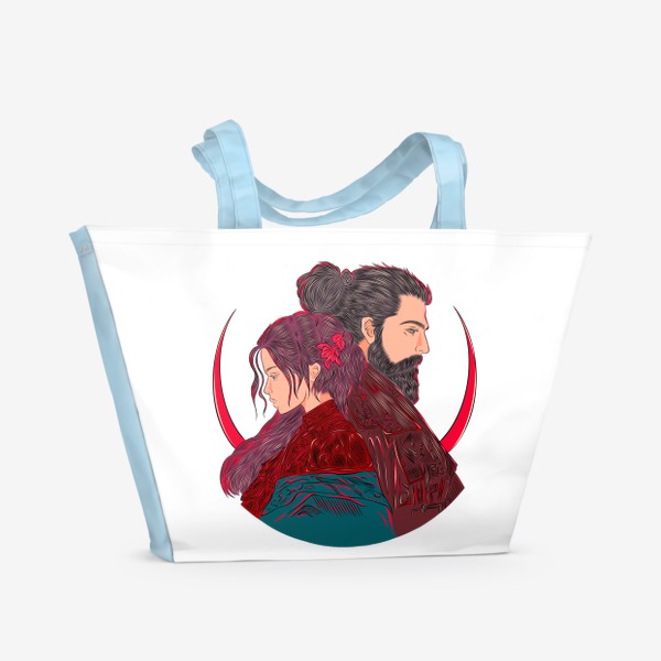 Пляжная сумка «Самураи»