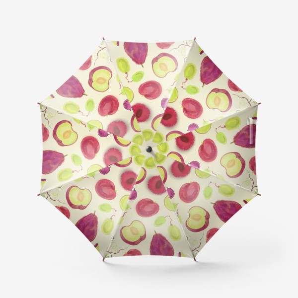 Зонт «Сливы и виноград на летнем столе»