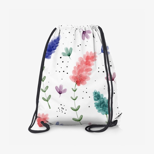 Рюкзак «Акварельные цветы-люпины»